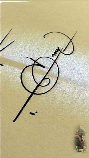 How To Sign The Letter i?? #signature #signfabrication #calligraphyalphabet #art #calligraphyfonts