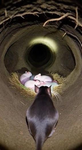 Field Mouse POV 🐭 | Inside Underground Burrow with Micro Camera | Real Animal Perspective