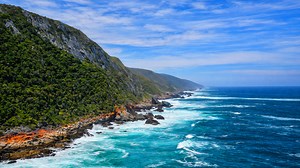 Where forests meet the ocean at Storms River Mouth