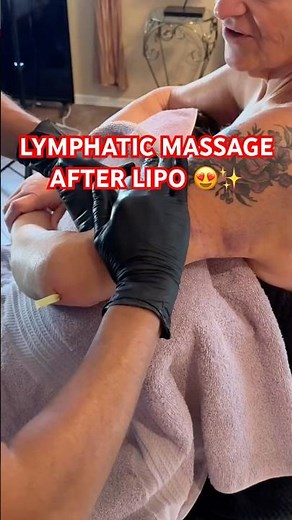 LYMPHATIC MASSAGE AFTER LIPO 😍 #azskincare #lymphaticmassage #lymphaticdrainage #lipo