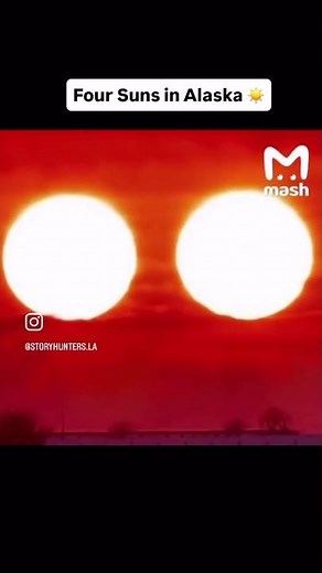 Four Suns Spotted in the Sky Over Alaska 😳 #shorts #unexplainedphenomena