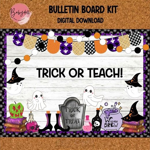 Halloween Bulletin Board: Brewtifully Spooky Ghost Craft