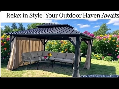 PURPLE LEAF 10' x 14' Hardtop Gazebo DIY Step By Step Assembly Tutorial Detailed Demonstration
