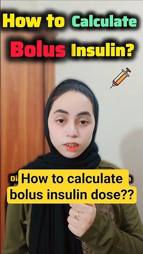 How to calculate bolus insulin dose #doctor #medicosstuff #mbbs #neet #bams