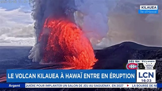 EN VIDÉO | Le volcan Kilauea en éruption sur l’île d’Hawaï