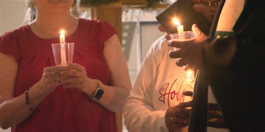 Christmas Eve Candlelight service brings hope to a congregation