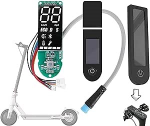 M365 Pro Dashboard Replacement for Xiaomi M365 Pro Electric Scooter Circuit Board Upgraded Version Circuit Board and Clear Screen Cover