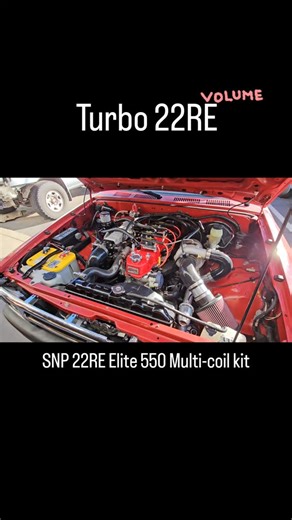 Snp Speed Innovations on Instagram: "That's right!!! 22RE Turbo with 4 smart coils on the valve cover sexiness. This super truck has been over at L.C. Engineering getting a fresh engine build capable of handling some decent boost, installation of that engine, LCE high boost turbo kit, custom intercooler setup, custom exhaust, and of course our SNP-22RE-Multicoil kit and Haltech IC-7 display and dash mount. LCE dropped the truck off a couple of days ago for us to get some tuning done. Most of the