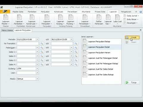 Cara Membuat laporan penjualan Kasir di program aplikasi kasir IPOS 4