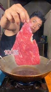 Mukbang ASMR Eating Steak from 10% to 100% #asmr #mukbang