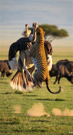 🦸‍♂️Ostrich's ULTIMATE Defense Kick! 🦵 Watch the fastest strike ever