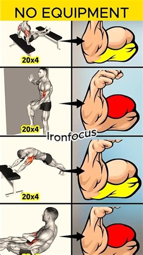 No Equipment Arm Workout 💪 Explosive Biceps Training at Home!! Build Strong Arms Without Equipment!