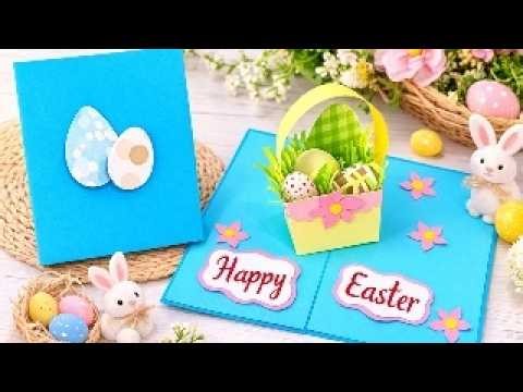 DIY Pop Up Easter Card 🐣 Easy Handmade Easter Basket Card | Easter Card Ideas | DG Handmade