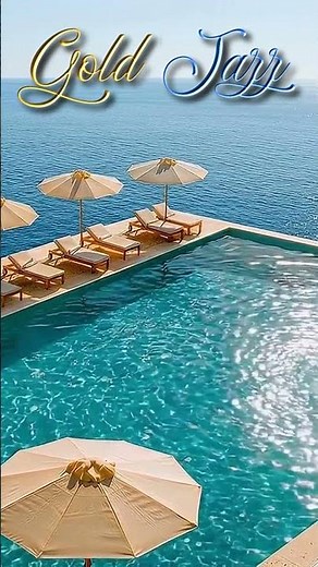 ✨ Elegant Smooth Jazz with Light Groove at a Luxury Beach Hotel Pool with Ocean Views | 1 Hour