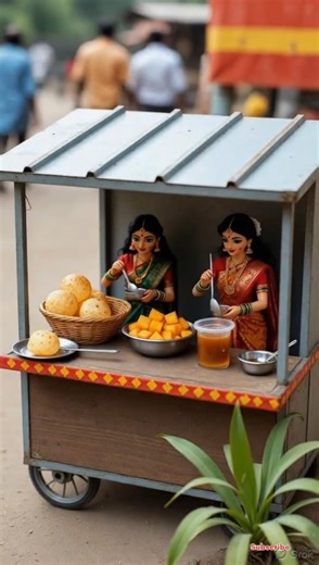 Miniature Dolls Cooking Pani Puri 🍲 | Fun Kitchen Play