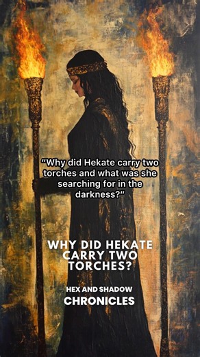 Why did Hekate carry two torches?