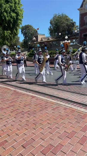 Disneyland Band Performance on Main Street USA