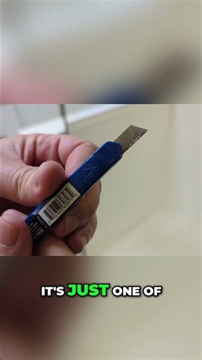 The Secret to Removing Old Shower Caulk 🛠️ #diy #tips #bathroom