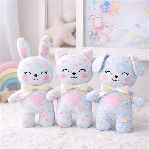 Plush Toy Sewing Pattern Set for Kids, Nursery Decor PDF, 3 Animals - Etsy