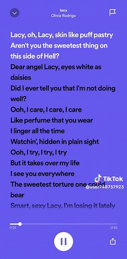 Lacy - Olivia Rodrigo Full Lyrics with Meaning