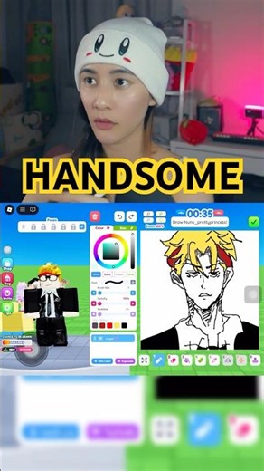 Roblox Draw me but everyone is HANDSOME