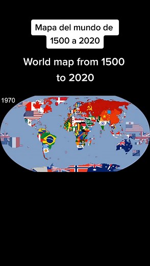 Evolution of World Maps from 1500 to 2020