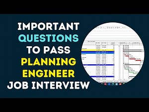How to Pass Planning Engineer Job Interview #Primavera6 #Engineers #planningengineers