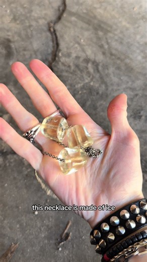 SS10 Maison Margiela MM6 'Ice Cube' Silver Necklace