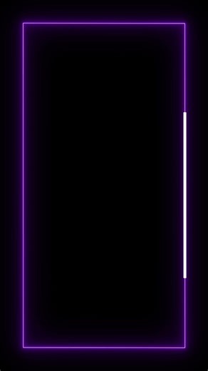 Glowing frame black screen | Neon light border | Frame template video background