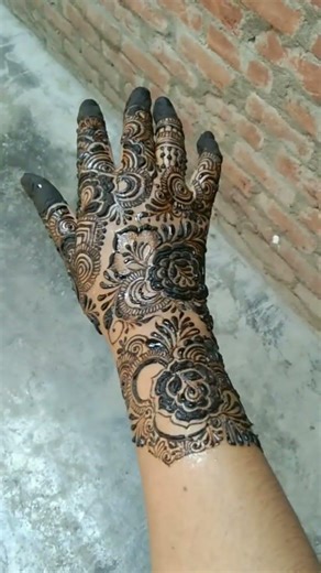 beautiful back hand mehndi design 👌😍😍#...