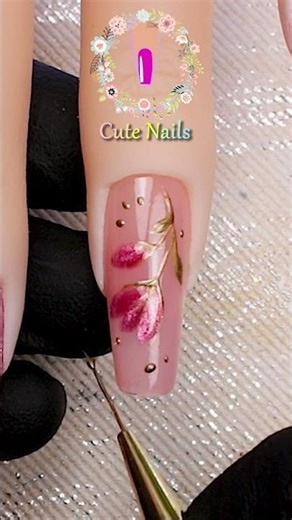 Elegant Spring Nail Ideas in 5 Minutes💐💅 #nailart #easydesign #nailinspiration #nailcompilation
