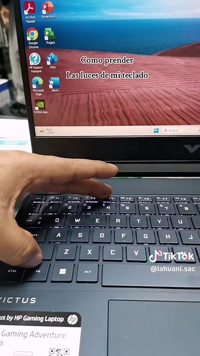 Cómo activar las luces del teclado en Laptop HP Victus
