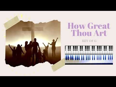 How Great Thou Art (Key of G)- Easy Worship Piano Tutorial