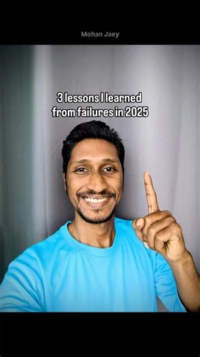 3 lessons I learned from failures in 2025