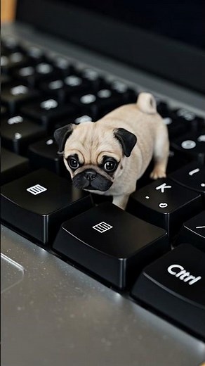 Cute mini pug 🐶 #teacup #teacuppuppy #댕댕이 #puppy