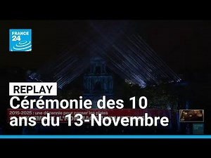 Dix ans du 13-Novembre : revivez la cérémonie d'hommage au jardin mémoriel • FRANCE 24