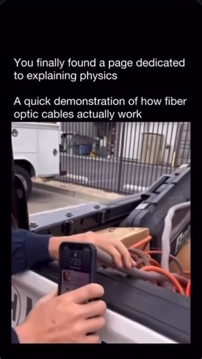Explaining Physics | Fiber optic cables work by using light to transmit information at incredibly high speeds. The core physics behind them is a phenomenon... | Instagram