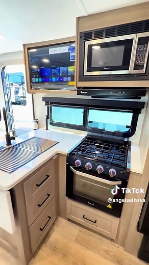 2026 Forest River Rockwood Mini Lite 2108RB 🔥 This is the perfect small camper under 25 ft. with comfortable theatre seat recliners, great kitchen space and Murphy bed! #rv #camper #smallcamper #traveltrailer #rvtour