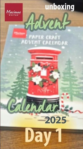 We are unboxing the CA3211 Marianne Design Advent Calendar 2025! Surprise of Day 1 #mariannedesign