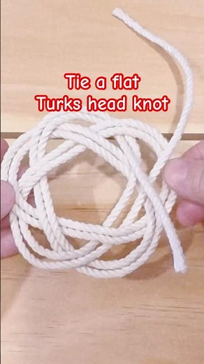 Learn to tie a flat Turks Head Knot or Sailor Knot