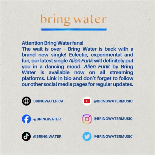 Latest single "Alien Funk" is out now!