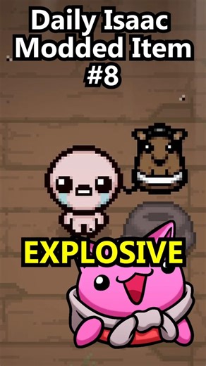 This item has the CUTEST Bombs in Isaac (Daily Modded Item #8) #gaming #isaacrepentance