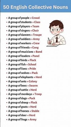 50 Collective Nouns 😳 | Improve Your English Vocabulary