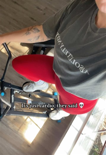 They said it was “just cardio” but I felt that everywhere 😭 this little stepper does not playyyy #MerachStairStepper #HomeWorkout #StairStepper #FullBodyWorkout #TikTokShopHolidayHaul