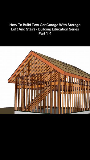 Build a Two-Car Garage with Loft and Stairs