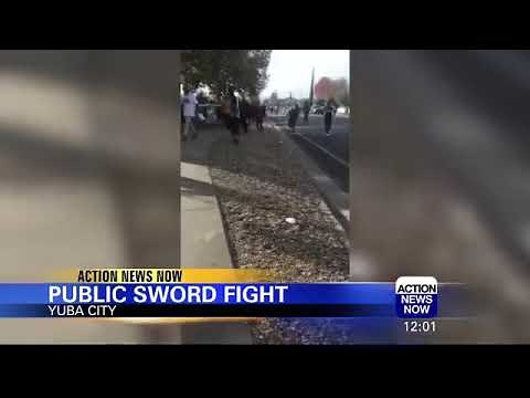 Real-Life Sword Fight Caught on Video in Yuba City