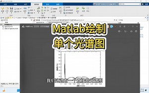Matlab绘制单个光谱图