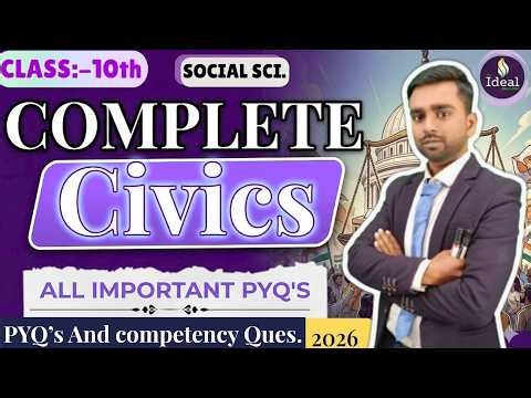 Class 10 Civics Complete in One Shot 🔥 | Full Political Science Revision 2026 #boardexam2026