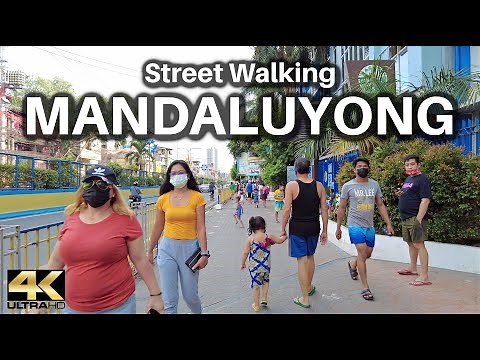 Street Walking in Mandaluyong City Philippines [4K]