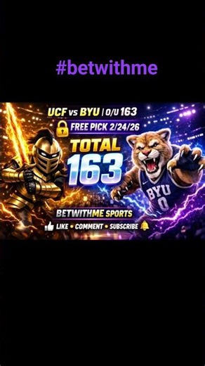 UCF vs BYU Free Pick 🔒 Parlay Builder
